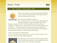 Tablet Screenshot of dianacfrank.com